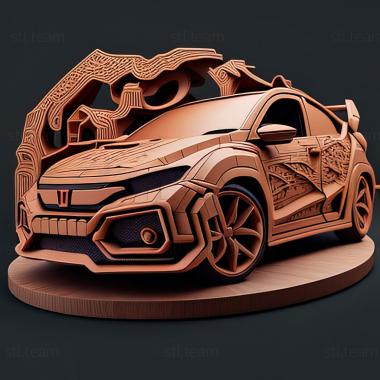 3D модель Хонда Цивик Тип Р (STL)
